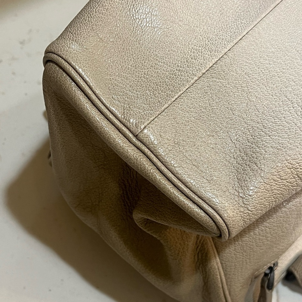 Authentic Bottega Veneta tan/gray ombré small satchel bag - Picture 6 of 12